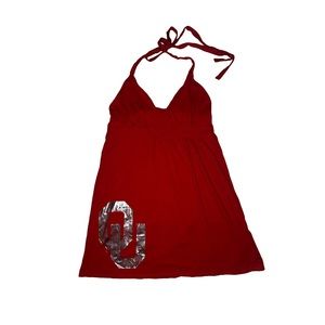 University of Oklahoma Halter Tie Gameday Dress | Women’s Size Large